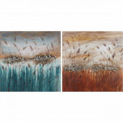 Schilderij DKD Home Decor 100 x 3,5 x 100 cm Modern (2 Stuks)