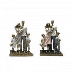 Decoratieve figuren DKD Home Decor 24 x 11,5 x 34 cm Multicolour Familie (2...