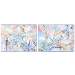 Cadre DKD Home Decor 122 x 4,5 x 92 cm Abstrait Moderne (2 Unités)