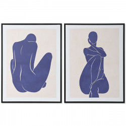 Cadre DKD Home Decor Femme 60 x 4 x 80 cm Moderne (2 Unités)