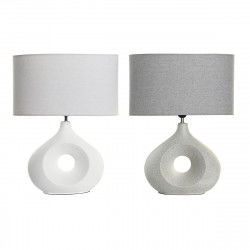 Desk lamp DKD Home Decor 44 x 21 x 57 cm Grey White Stoneware 220 V 50 W (2...