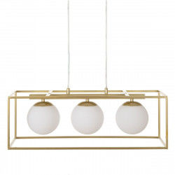 Ceiling Light Crystal Golden Metal White 60 x 20 x 20 cm