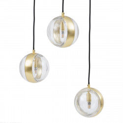 Plafondlamp 15 x 15 x 120 cm Kristal Gouden Ijzer Ø 15 cm