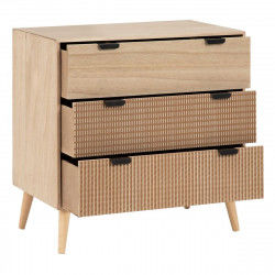 Chest of drawers COFFEE 80 x 40 x 77 cm Wood Coffee DMF