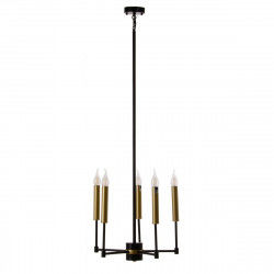 Plafondlamp 40,5 x 43 x 33 cm Zwart Gouden Metaal