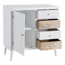 Buffet MISS DAISY Naturel Bois de pin Blanc 80 x 40 x 80 cm