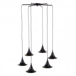 Lampadario 51,5 x 51,5 x 100 cm Nero Dorato Metallo Ø 18,5 cm