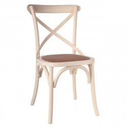 Dining Chair MEDITERRANEO 46 x 42 x 87 cm Cream Elm wood