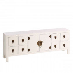 Mueble de TV ORIENTE 130 x 24 x 50,5 cm Madera Blanco