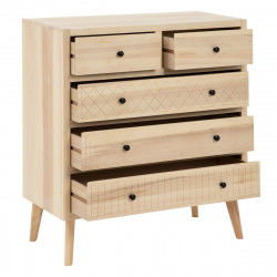 Schubladenschrank MARIE 85 x 40 x 95 cm natürlich Holz DMF