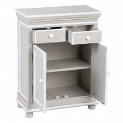 Hall Table with Drawers JULES 61,5 x 31 x 81 cm Grey Wood