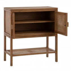 Sideboard BATARI 80 x 40 x 90 cm Natural Wood Rattan