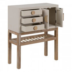 Hall Table with Drawers MIZUCHI 63 x 26 x 78 cm Wood Taupe DMF