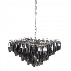 Deckenlampe 58 x 58 x 44 cm Kristall Metall Silber