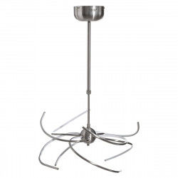 Lampadario 60 x 60 x 120 cm Metallo Argento Moderno