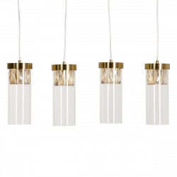 Plafondlamp 91 x 11 x 45 cm Kristal Gouden Metaal