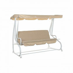 Bench DKD Home Decor Beige Swing Polyester Steel (210 x 120 x 164 cm)