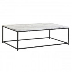 Table Basse DKD Home Decor Blanc Noir Métal Bois MDF 110 x 60 x 34 cm