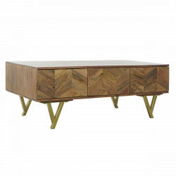 Hoofdtafel DKD Home Decor Metaal Mangohout (120 x 60,5 x 46 cm)