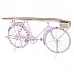 Consola DKD Home Decor Bicicleta 180 x 41 x 94 cm Rosa claro Hierro Madera de...