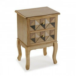 Nightstand Versa Elva Wood MDF Wood/Fir wood (33,5 x 67 x 45 cm)