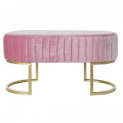 Hocker DKD Home Decor GTY-IG Rosa Gold Metall (90 x 50 x 45 cm)