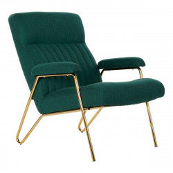 Armchair DKD Home Decor 8424001795499 Golden Metal Polyester Green (69 x 90 x...