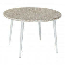 Table d'appoint DKD Home Decor 8424001820115 75 x 75 x 50 cm Doré Métal Blanc...