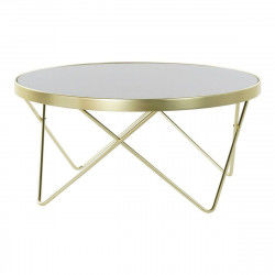 Mesa auxiliar DKD Home Decor Cristal Acero (82 x 82 x 40 cm)