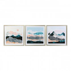 Schilderij DKD Home Decor Orientaals Berg 70 x 4 x 70 cm (3 Onderdelen)