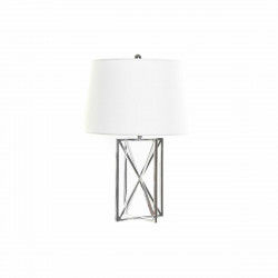 Bureaulamp DKD Home Decor 8424001847273 Zilverkleurig Metaal Wit 220 V 50 W...