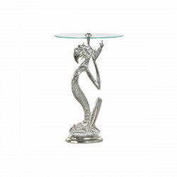 Tavolo aggiuntivo DKD Home Decor 8424001856459 Cristallo Argentato...