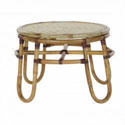 Bijzettafel DKD Home Decor Bamboe Rotan (60 x 60 x 42 cm)