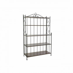 Shelves DKD Home Decor Fir Black Brown Ironwork 5 Shelves (112 x 44 x 184 cm)