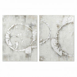 Cadre DKD Home Decor Toile 90 x 3,8 x 120 cm Abstrait Moderne (2 Unités)