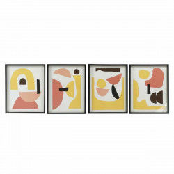 Bild DKD Home Decor 40 x 2,5 x 50 cm abstrakt Skandinavisch (4 Stücke)