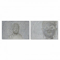 Cadre DKD Home Decor 120 x 2,8 x 80 cm Buda Oriental (2 Unités)