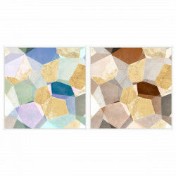 Cadre DKD Home Decor 103 x 4,5 x 103 cm Abstrait Moderne (2 Unités)