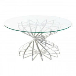 Table Basse DKD Home Decor Argenté Verre Fer 81 x 81 x 38 cm