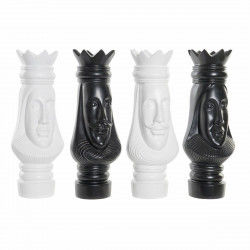 Figurine Décorative DKD Home Decor Noir Blanc 13 x 13 x 40 cm Pièces du jeu...