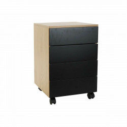 Cajonera DKD Home Decor Negro Madera Marrón MDF (45 x 40 x 62 cm)