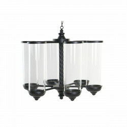 Kaarshouder DKD Home Decor Zwart Metaal Kristal (53 x 53 x 52 cm)