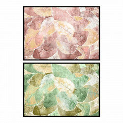 Quadro DKD Home Decor 123 x 4,5 x 83 cm Tradizionale Foglia della pianta (2...