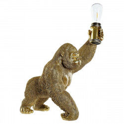 Bureaulamp DKD Home Decor Hars 220 V Gouden 50 W Gorilla (39 x 31.5 x 48 cm)