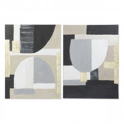 Painting DKD Home Decor 90 x 2,4 x 120 cm Abstract Scandinavian (2 Units)