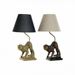 Bureaulamp DKD Home Decor 32,5 x 30 x 60 cm Zwart Beige Gouden Metaal Hars...