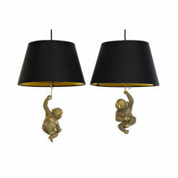 Ceiling Light DKD Home Decor 35,5 x 35,5 x 51 cm Golden Resin Colonial 220 V...