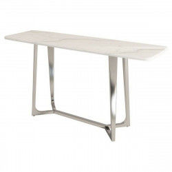 Console DKD Home Decor Zilverkleurig Staal Wit Marmer 150 x 45 x 80 cm