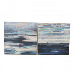 Cuadro DKD Home Decor 99,5 x 3,5 x 99,5 cm Abstracto Moderno (2 Unidades)