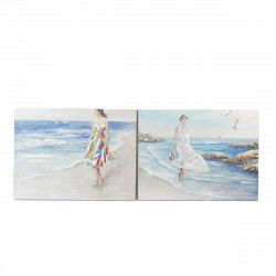 Schilderij DKD Home Decor 120 x 3,5 x 90 cm Mediterrane (2 Stuks)